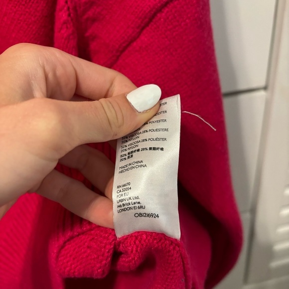 Anthropologie Maeve Crystal Mock Neck Sweater Pink - Picture 9 of 10